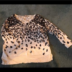 3/4 Sleeve Cheetah Sweater